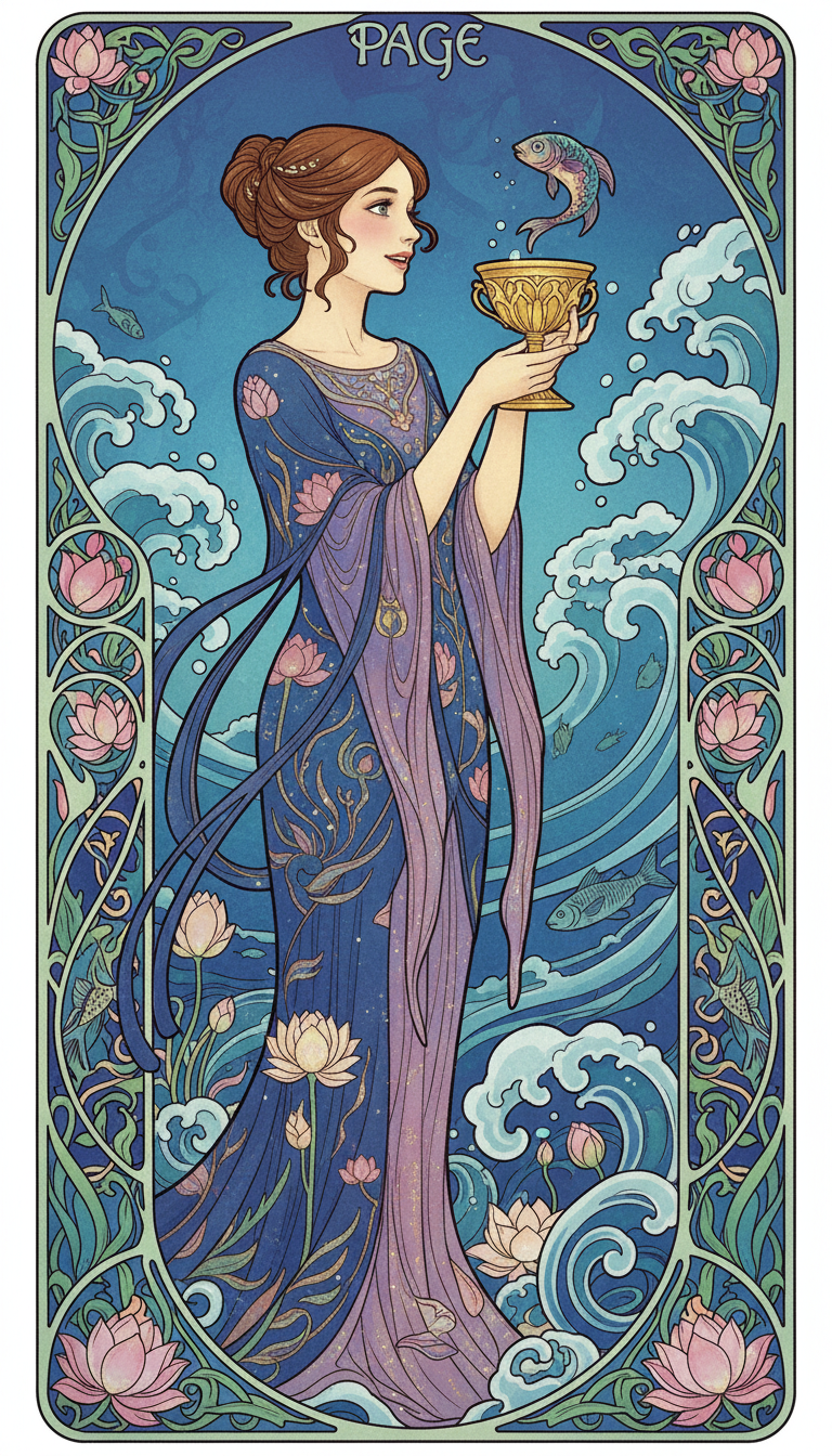 Page of Cups tarot card